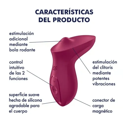 Exciterrr Clip-on Clitoral Berry Vibrator | Satisfyer
