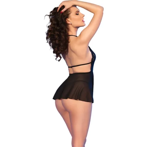 Babydoll & Thong Black M – Chili rose