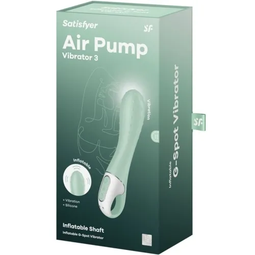 Air Pump Vibrator 3 Inflatable G-Spot Mint | Satisfyer