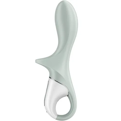Air Pump Booty 3 Inflatable Anal Vibrator Gray Green | Satisfyer