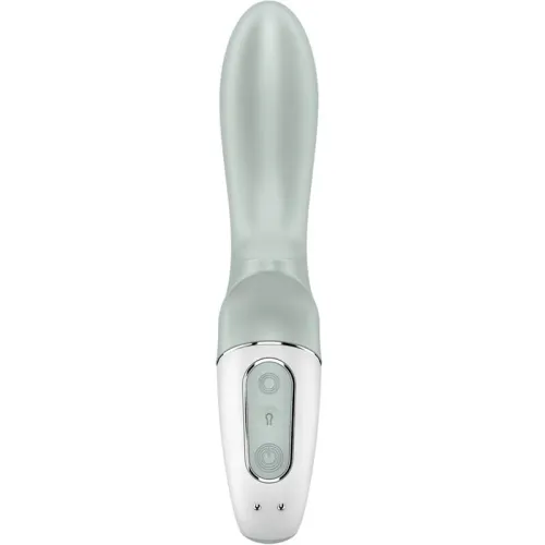Air Pump Booty 3 Inflatable Anal Vibrator Gray Green | Satisfyer