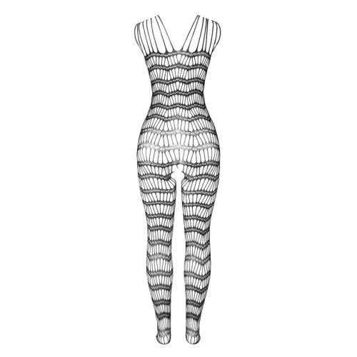 Mesh Bodystocking Without Crotch with Shoulder Straps Black – Subblime