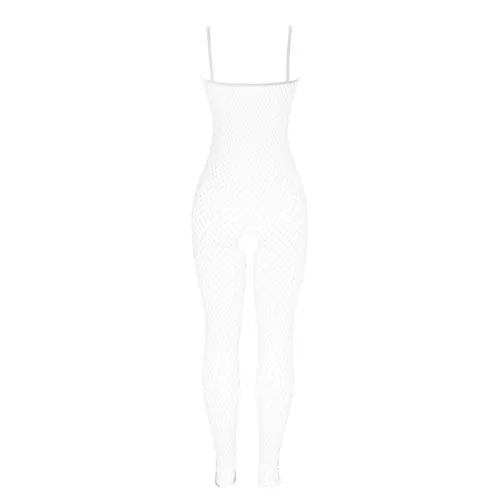 Bodystocking Weisses Netz Mit Schleifen Im Schritt – Subblime
