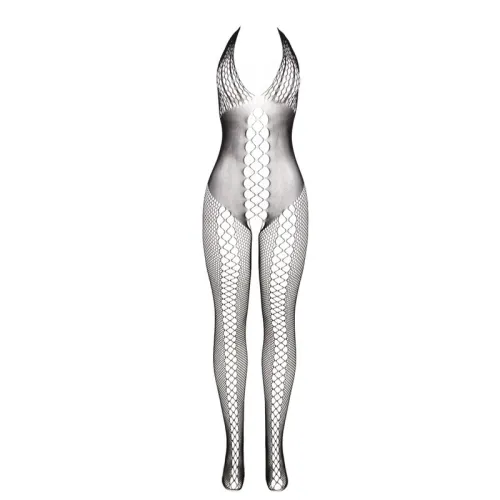Bodystocking Mit Offenem Rücken Und Kreuzdetails Schwarz – Subblime