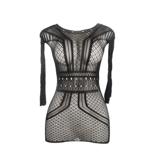 Kurzes Netzkleid Mit Nacktem Rücken – Subblime