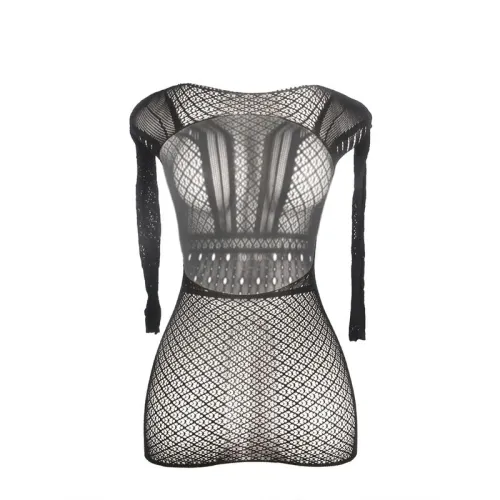 Kurzes Netzkleid Mit Nacktem Rücken – Subblime
