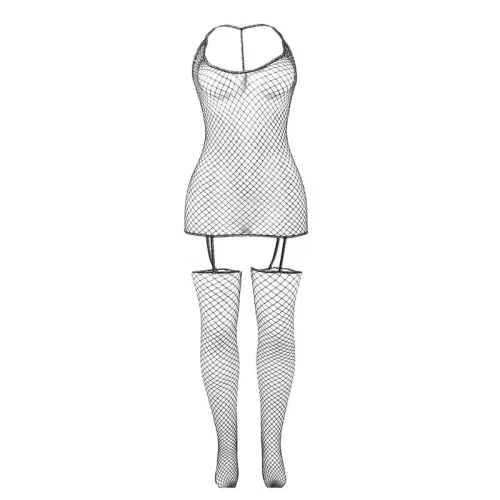 Glnzender Netz-Bodystocking – Subblime