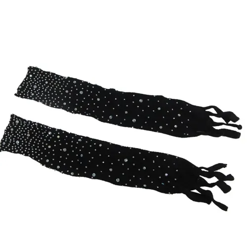 Black Mesh Bodystocking with Gloves and Diamonds – Subblime