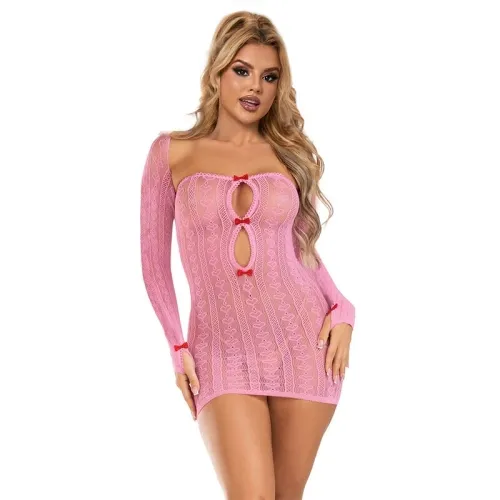 Pink fishnet bodystocking – Sublime