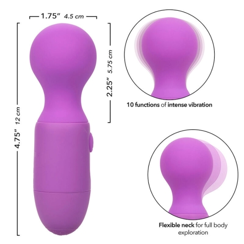 CALEXOTICS -  FIRST TIME WIEDERAUFLADBARES MASSAGERÃT 10 VIBRATIONEN LILA
