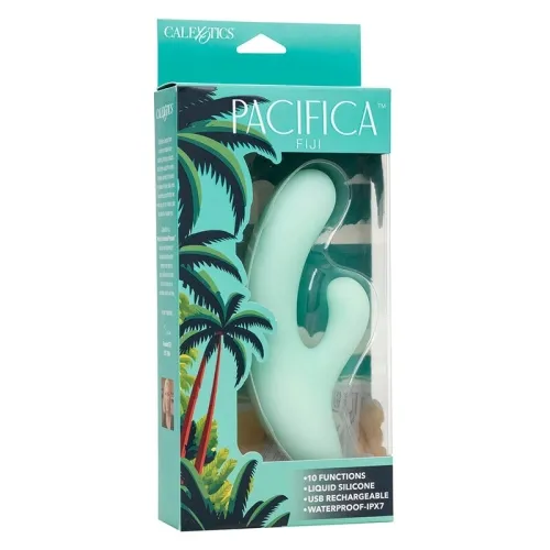 Pacifica Fiji Vibrator & EStimulator G-Spot 10 Modes Aqua | Calex