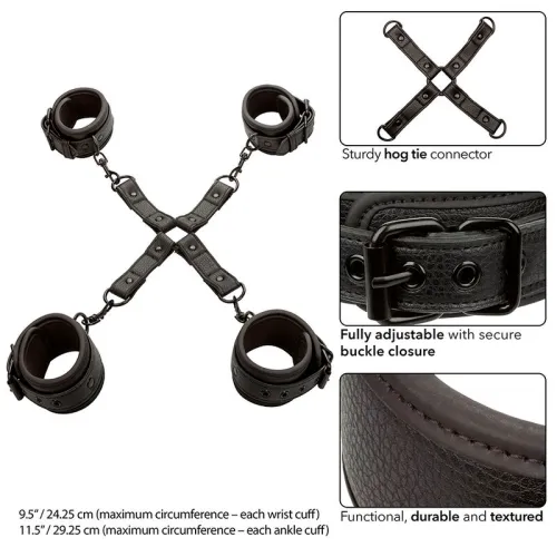 Nocturnal Hog Tie Connector Cuero Black – Calex