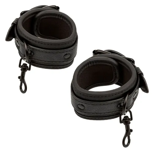 Nocturnal Bettfesseln Leder Verstellbar Schwarz – Calex
