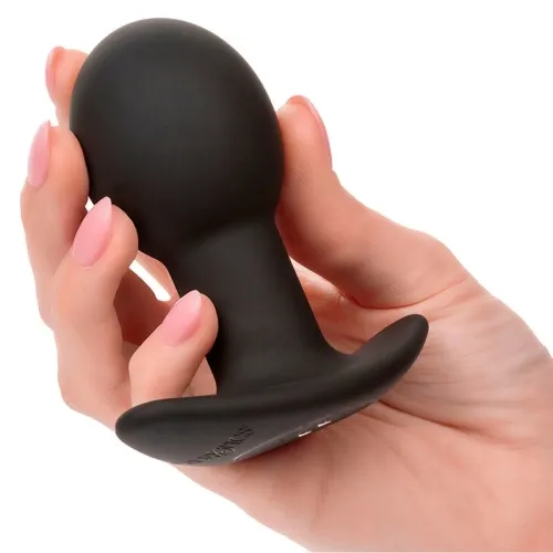 Rock Bottom Anal Plug 10 Modes Silicone Black – Calex