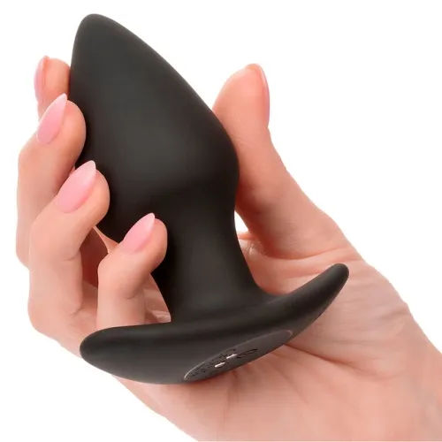 Rock Bottom Perfect Anal Plug 10 Modes Silicone Black – Calex