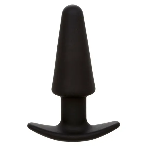 Rock Bottom Tapered Anal Plug 10 Modes Silicone Black – Calex
