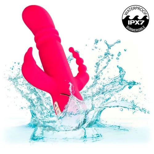 Jack Fantasy Triple Heated Vibrator Rabbit Pink | Calex