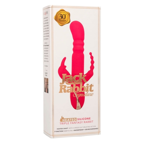CALEXOTICS - JACK FANTASY DREIFACH BEHEIZTER VIBRATOR RABBIT ROSA