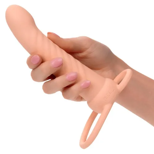 Maxx Ribbed Dual Penetrator 10 Modes Meat – Calex