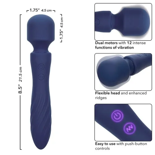 Charisma Mystique Massager Dual Motor 12 Modes Purple – Calex