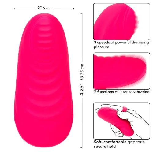 Envy Hand Massager with Rolling Ball, 7 Modes, Pink | Calex