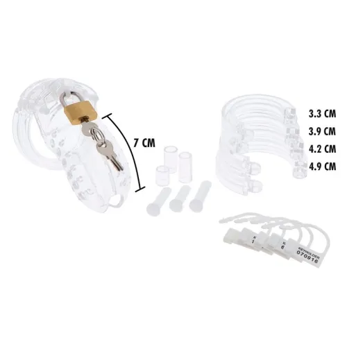 Extreme Penis Cage Acrylic Adjustable Clear – Hidden Desire
