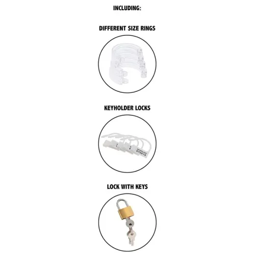 Extreme Penis Cage Acrylic Adjustable Clear – Hidden Desire