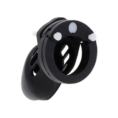 Extreme Silicone Penis Cage Size S Black – Hidden Desire