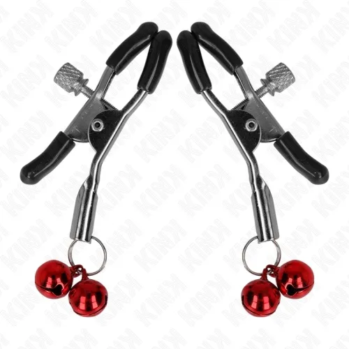 Doppelte Glocken-Nippelklammere Rot 6cm – Kink