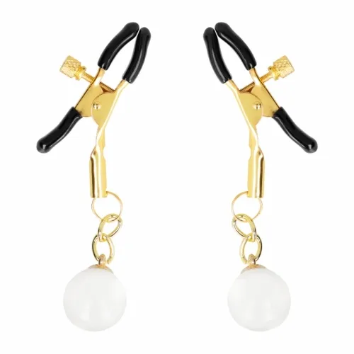 Glasperlen-Nippelklammern Gold 6cm – Kink