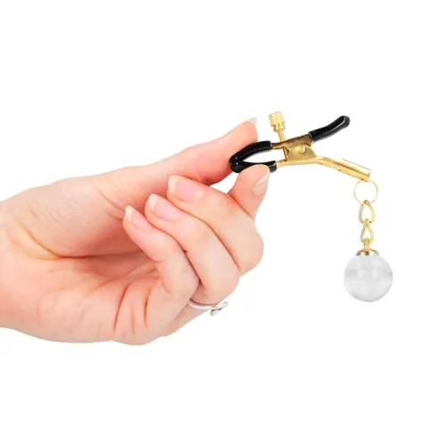 Glasperlen-Nippelklammern Gold 6cm – Kink