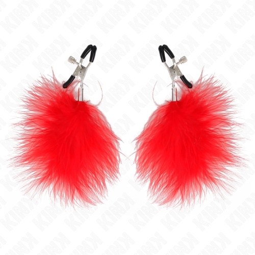 KINK - FEDERNIPPENKLEMME ROT 7 CM