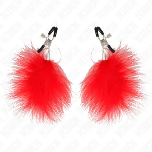 Federnippenklemme Rot 7cm – Kink