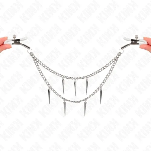 Nippelklemmen Mit Spikes Ketten 30cm – Kink
