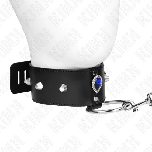 Halskette 65cm Mit Band Mit Blauen Diamanten – Kink