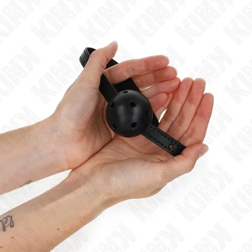 Simplicity Black Breathable Ball 4.5cm Gag 62 x 1.5cm – Kink