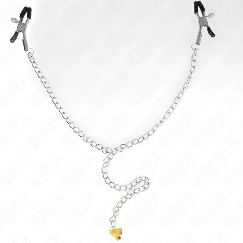 Chain Nipple Clamps with Horn Pendant 30cm – Kink