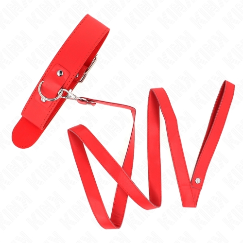 KINK - HALSKETTE MIT GÃRTEL 116 CM ROJO GURT VERSTELLBAR 32-50 CM X 8 CM