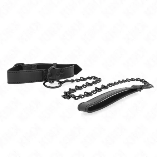 Halsband Mit Dunkler Leine 65cm – Kink