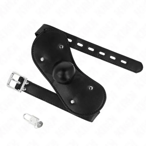 Ball Gag Mundmaske Mit Schloss Verstellbar 42-60cm – Kink