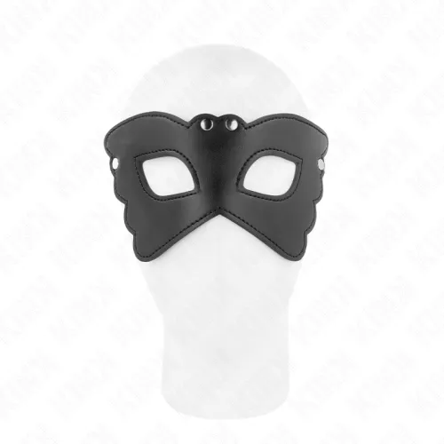 Butterfly-shaped faux leather mask 20 x 9 cm – Kink