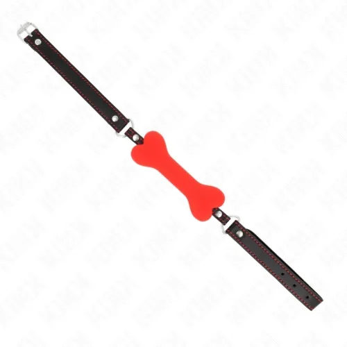 Red Bone 12cm Gag 63 x 2cm – Kink