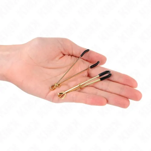 Gold nipple clamps 7cm – Kink