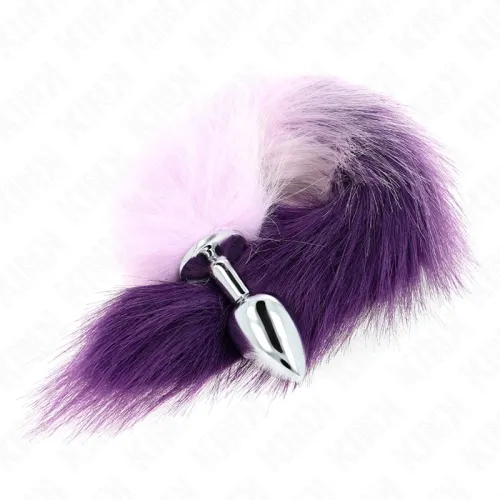 Anal Plug Size S 7 x 3cm With Tail 40cm Purple – Kink