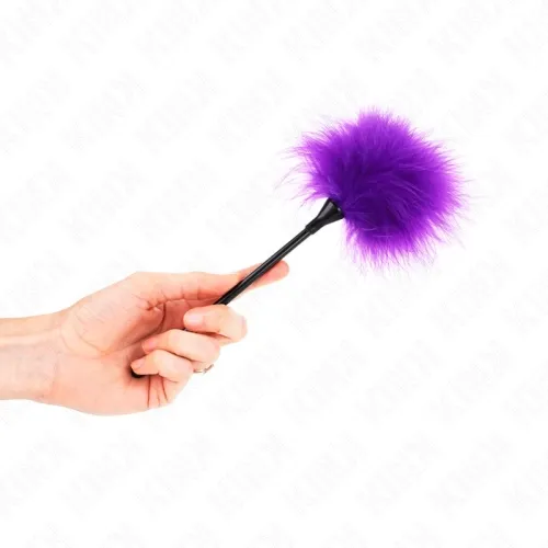 Purple tickle feathers for the bondage kit 27cm – Kink
