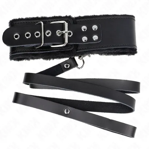 Halskette Mit Leine 116cm Mit Schwarzem Lederband – Kink