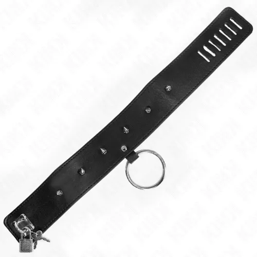 Necklace 65cm with leash and silver studs, model 2 – Kink