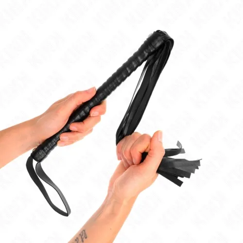 Peitsche Mit Schwarzem Strukturiertem Griff 48.5cm – Kink