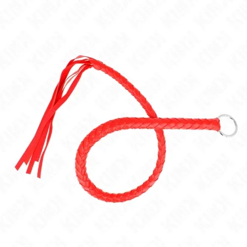 Schlangenpeitsche Mit Rotem Handring 65cm – Kink