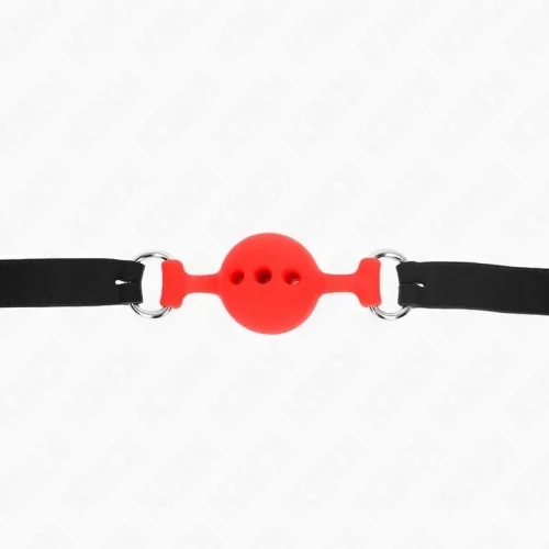 MORDAZA 55 X 2cm Ball 4cm Vollsilikon Größe S Rot – Kink